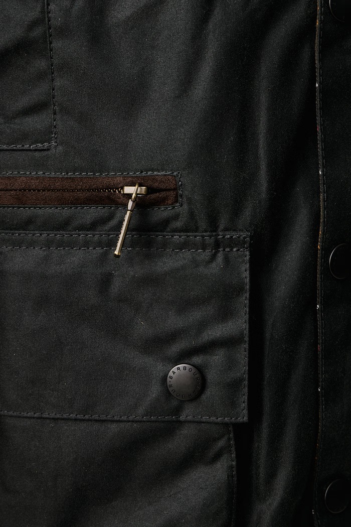 Kurtka przejściowa męska bawełniana Beaufort Barbour zielony MWX2586