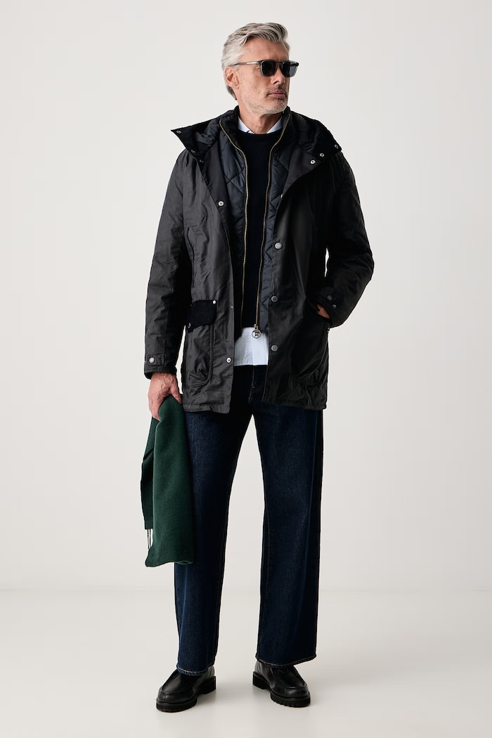 Barbour Kurtka męska bawełniana Beaufort MWX2582 granatowy AW26