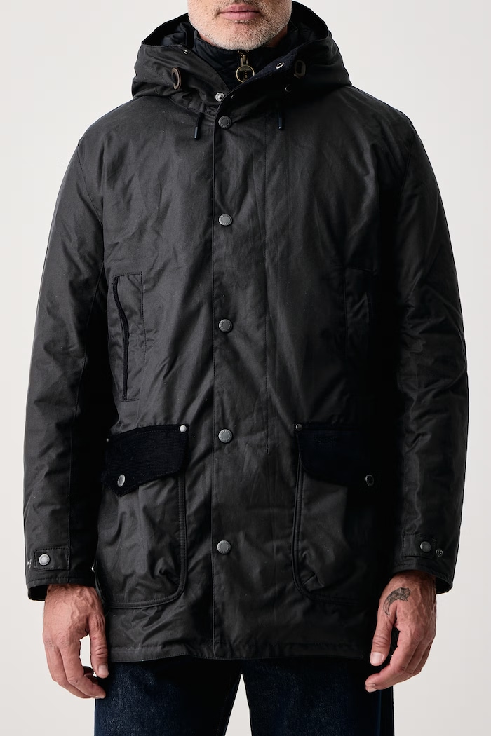 Kurtka męska bawełniana Beaufort Barbour MWX2582 granatowy