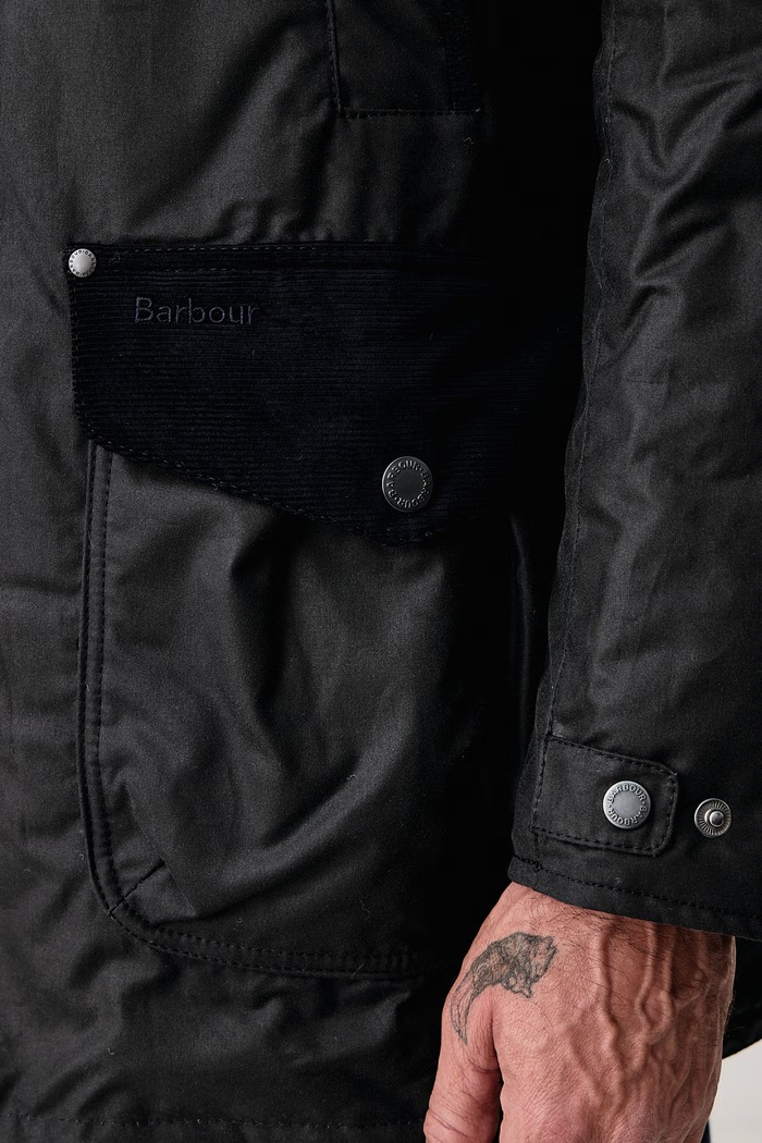 Kurtka męska bawełniana Beaufort Barbour granatowy MWX2582