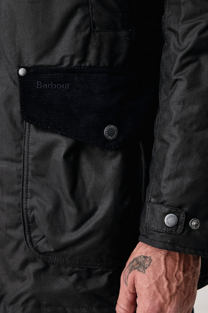 Kurtka męska bawełniana Beaufort Barbour granatowy MWX2582