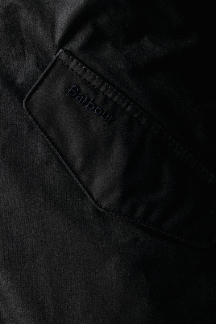 Krótka kurtka męska bawełniana Barbour granatowy MWX2581