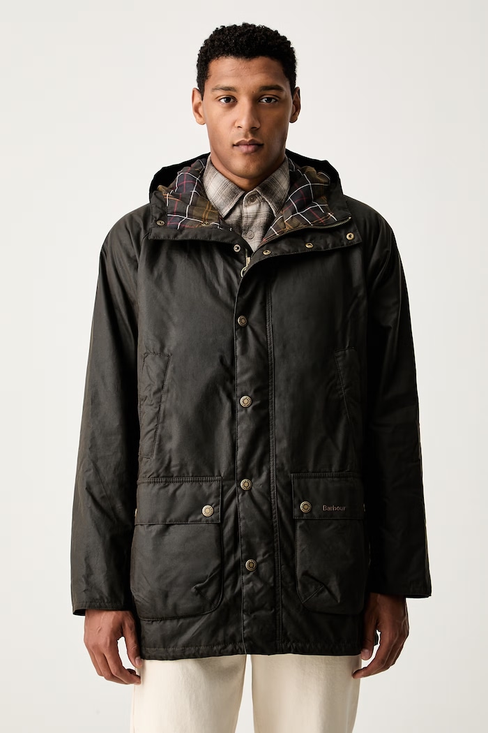 Barbour парка мъжка от восък Bedale зелен MWX2494