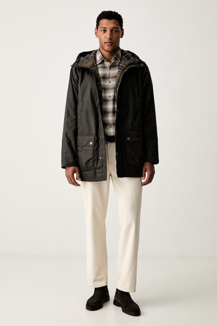Barbour парка мъжка от восък Bedale MWX2494 зелен AW26