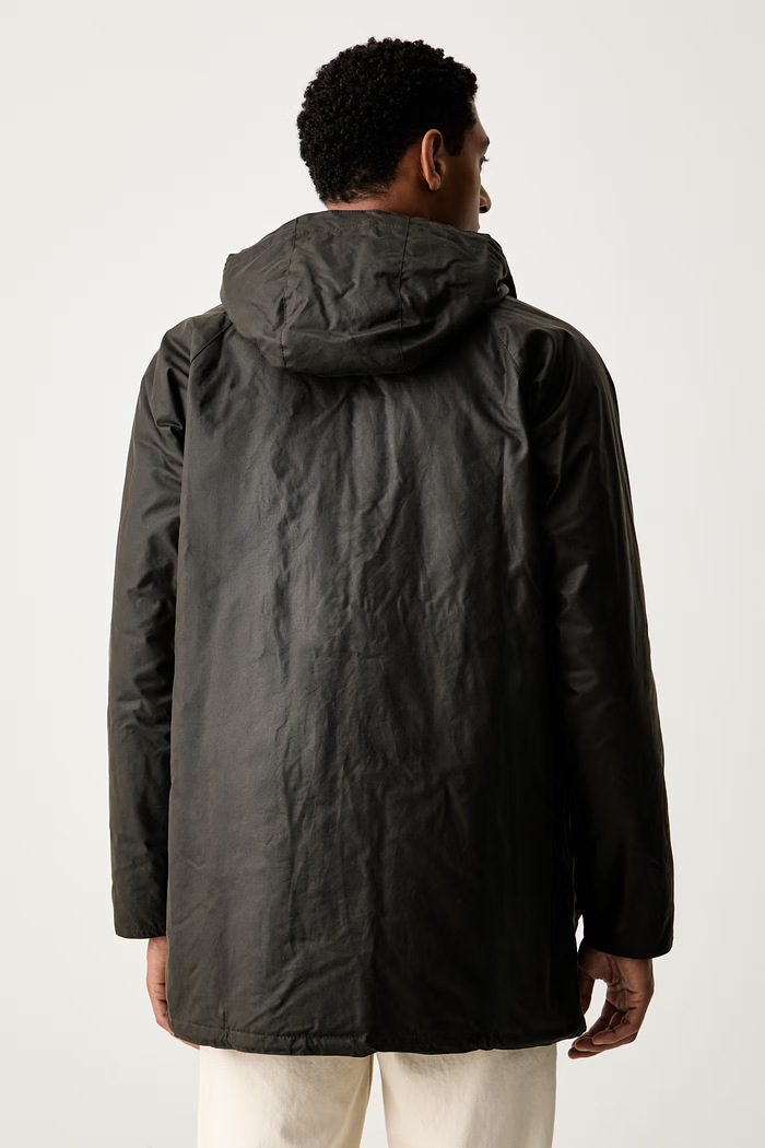 Abbigliamento Barbour parka da uomo cerato Bedale MWX2494 verde