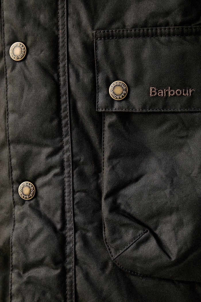 Barbour парка мъжка от восък Bedale MWX2494 зелен