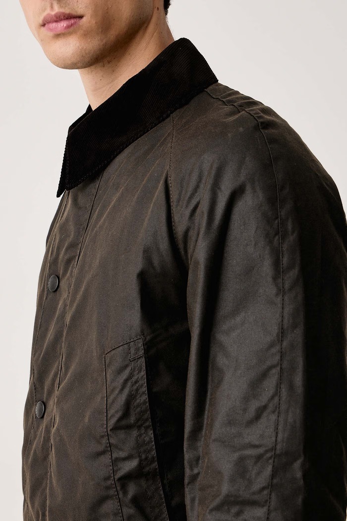 Kurtka przejściowa męska bawełniana Bristol Barbour MWX0086 zielony