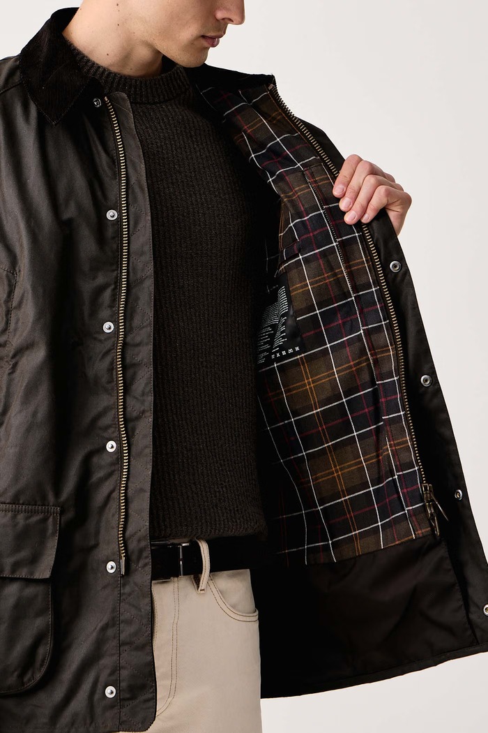 Barbour Kurtka przejściowa męska bawełniana Bristol MWX0086
