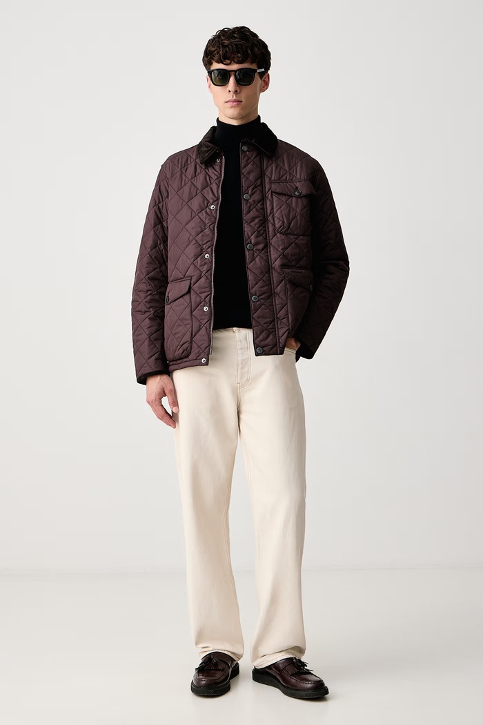 Barbour Prošivena jakna za muškarce Hornby MQU1808 smeđa AW26