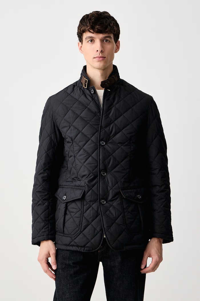 Barbour Krótka kurtka męska granatowy MQU0508