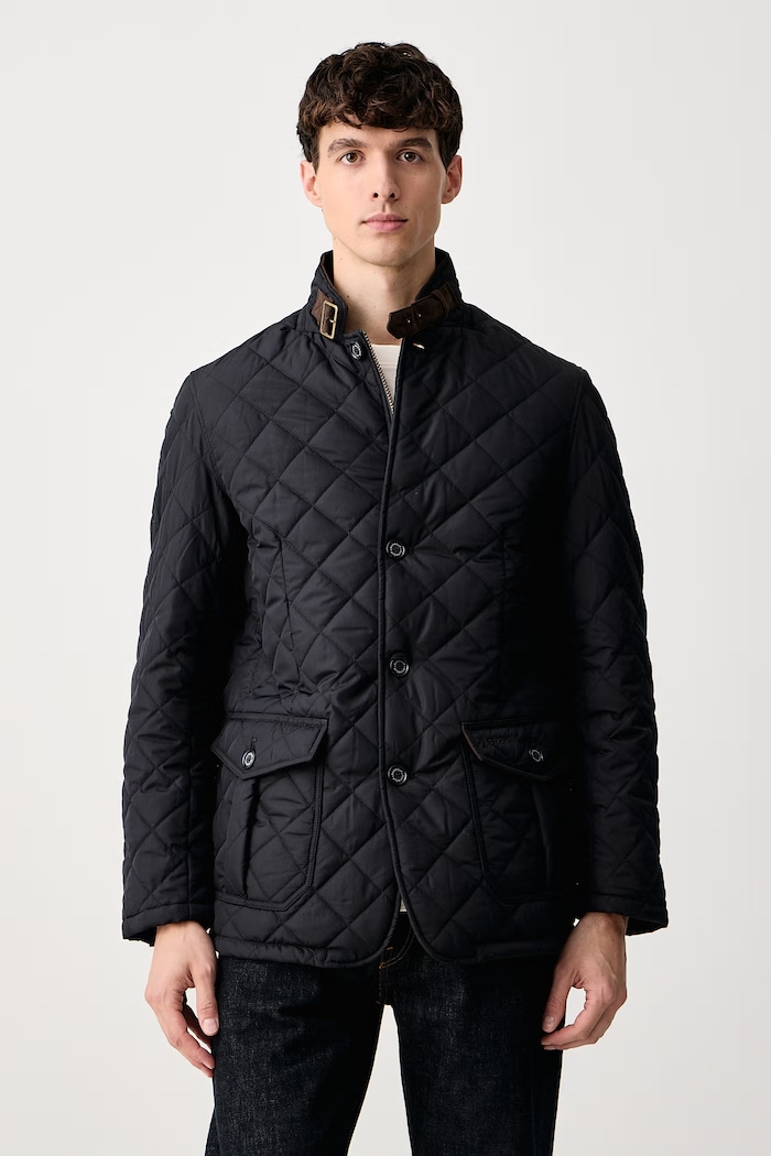 Barbour Krótka kurtka męska granatowy MQU0508
