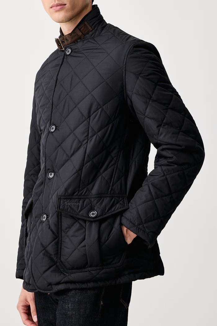 Krótka kurtka męska Barbour MQU0508 granatowy