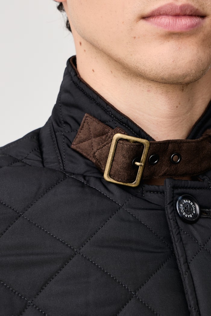 Krótka kurtka męska Barbour granatowy MQU0508
