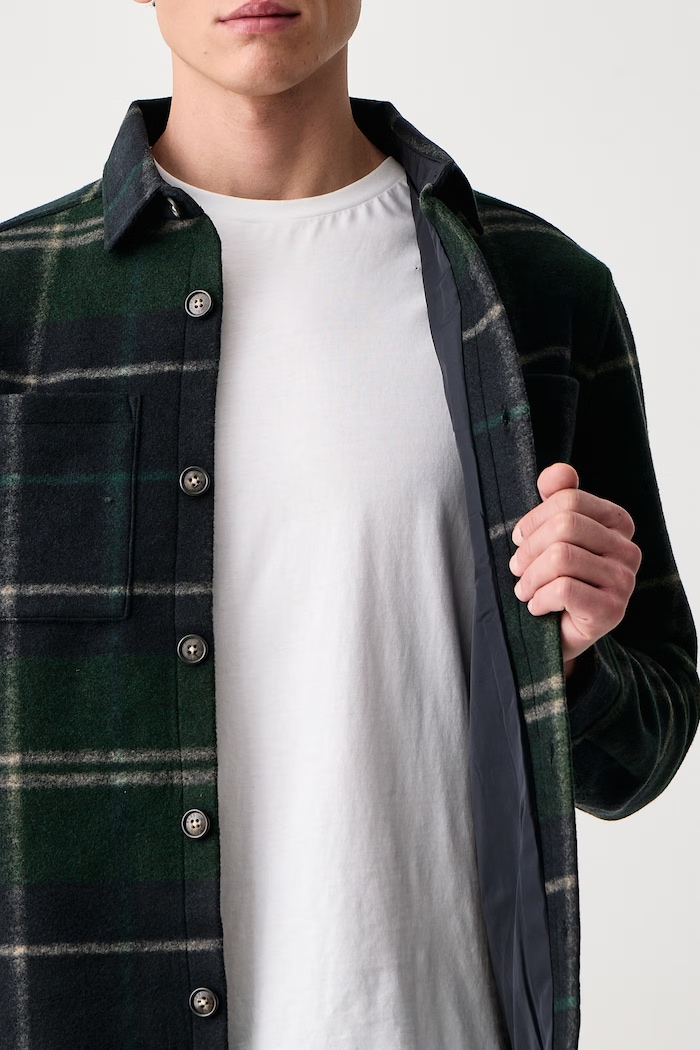 Barbour Kurtka męska z dodatkiem wełny Woodlane MOS0511