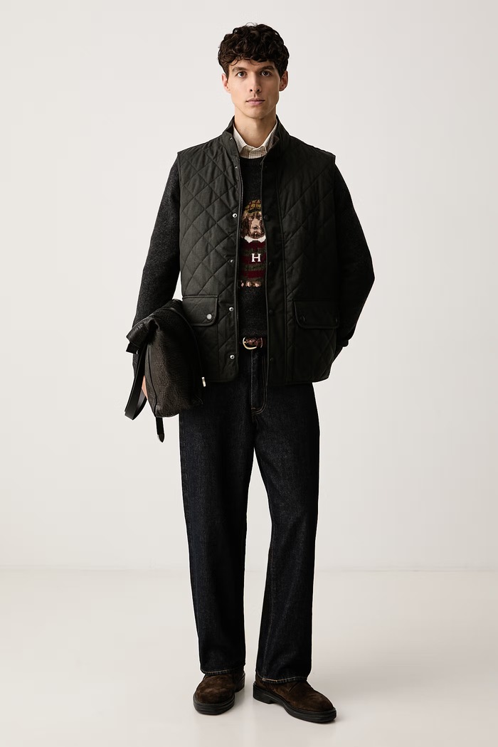 Barbour bezrękawnik męski Lux MGI0339 zielony AW26