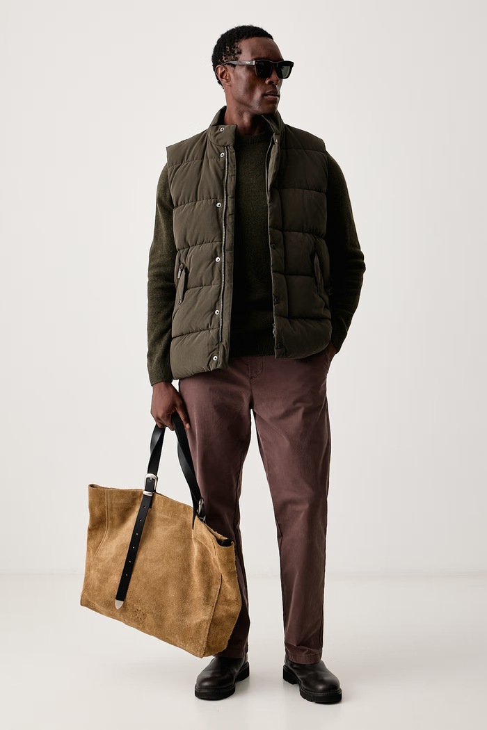 Barbour Bezrękawnik męski Powell MGI0332 zielony AW26