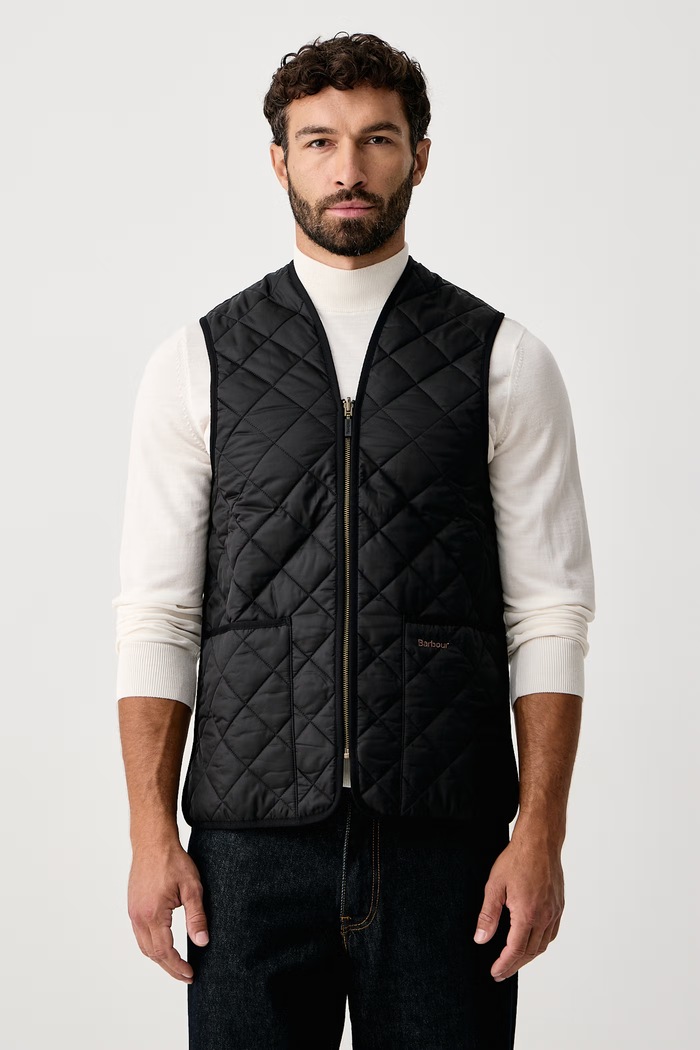 Barbour Bezrękawnik męski czarny MLI0001