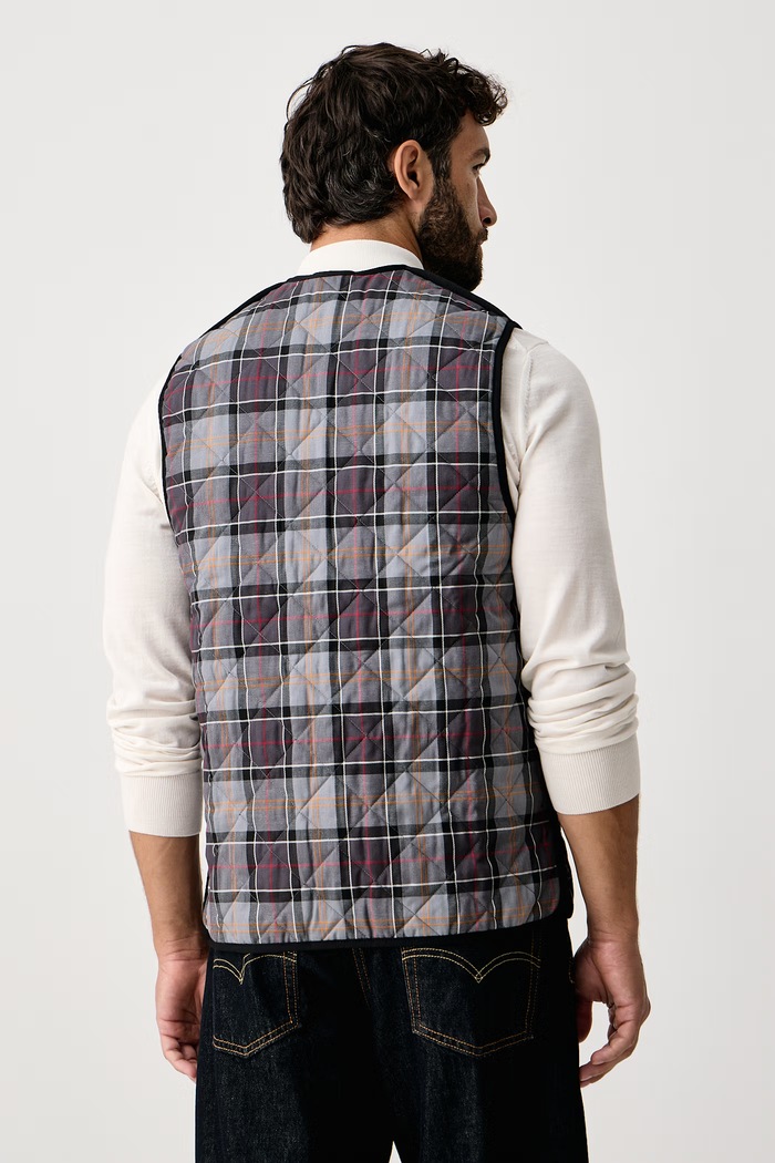 Bezrękawnik męski Barbour czarny MLI0001