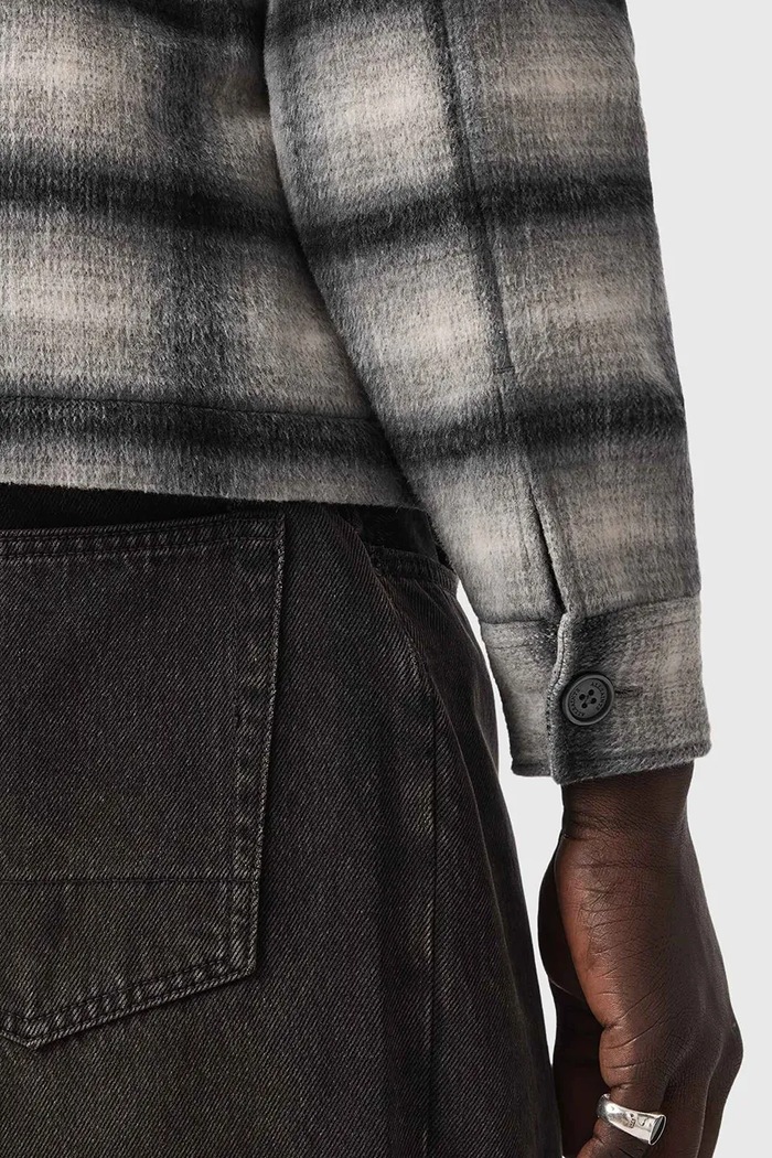 AllSaints Kurtka koszulowa męska z wełną CONDUCT JACKET M135OF