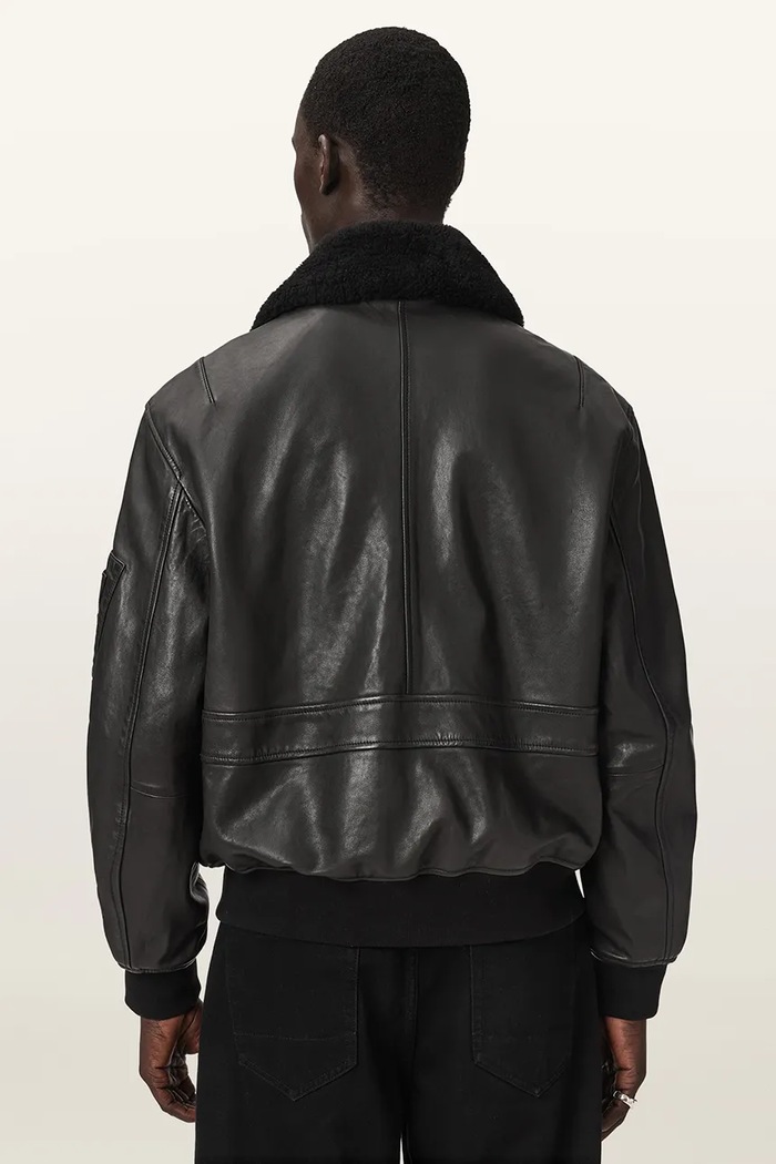AllSaints Kurtka męska DARBY M010LF czarny AW26