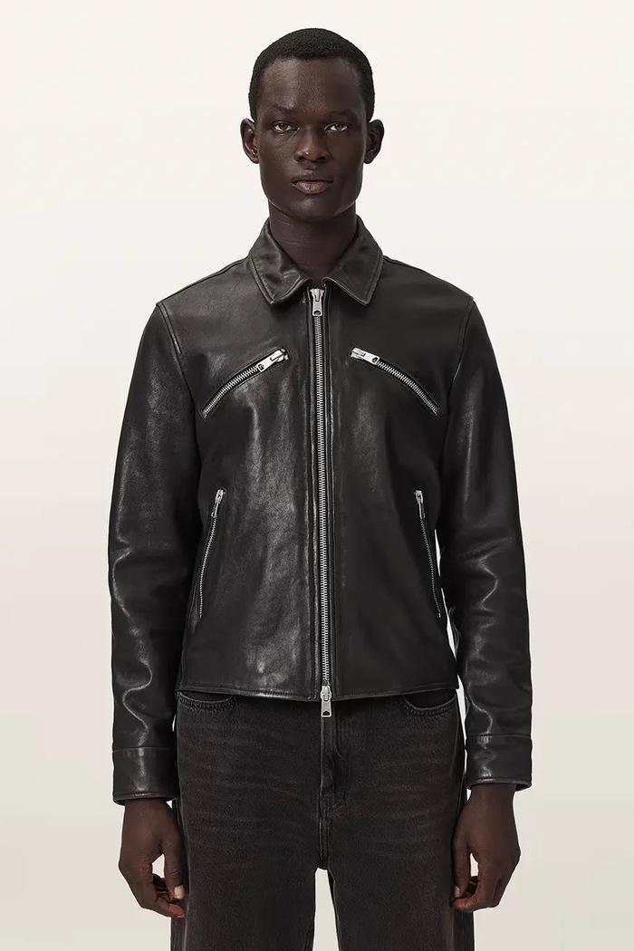 AllSaints skórzana męska VERDI czarny M028LF