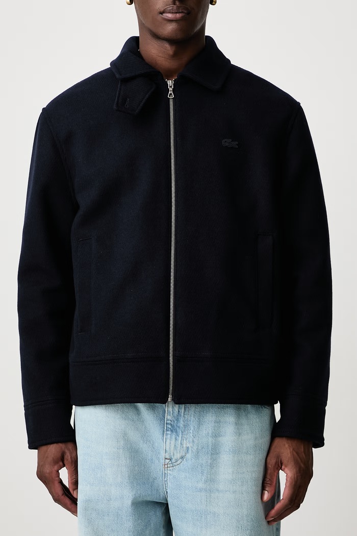 Kurtka z wełną męska Lacoste BH8696.HDE granatowy