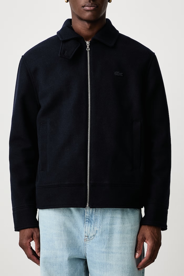 Kurtka z wełną męska Lacoste BH8696.HDE granatowy