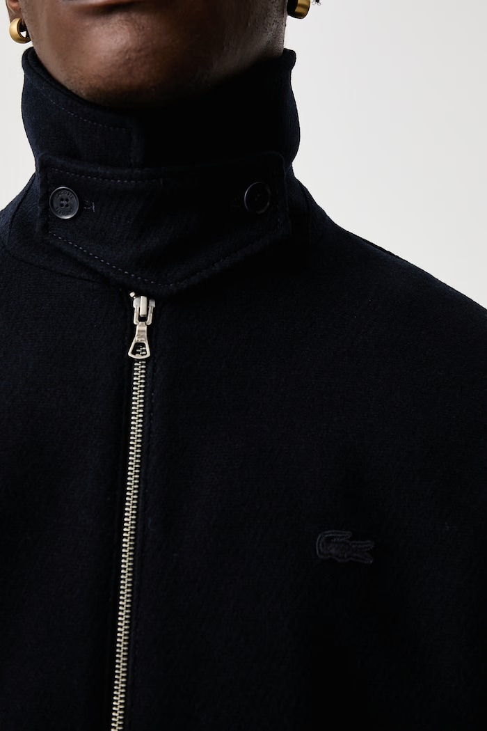 Kurtka z wełną męska Lacoste granatowy BH8696.HDE
