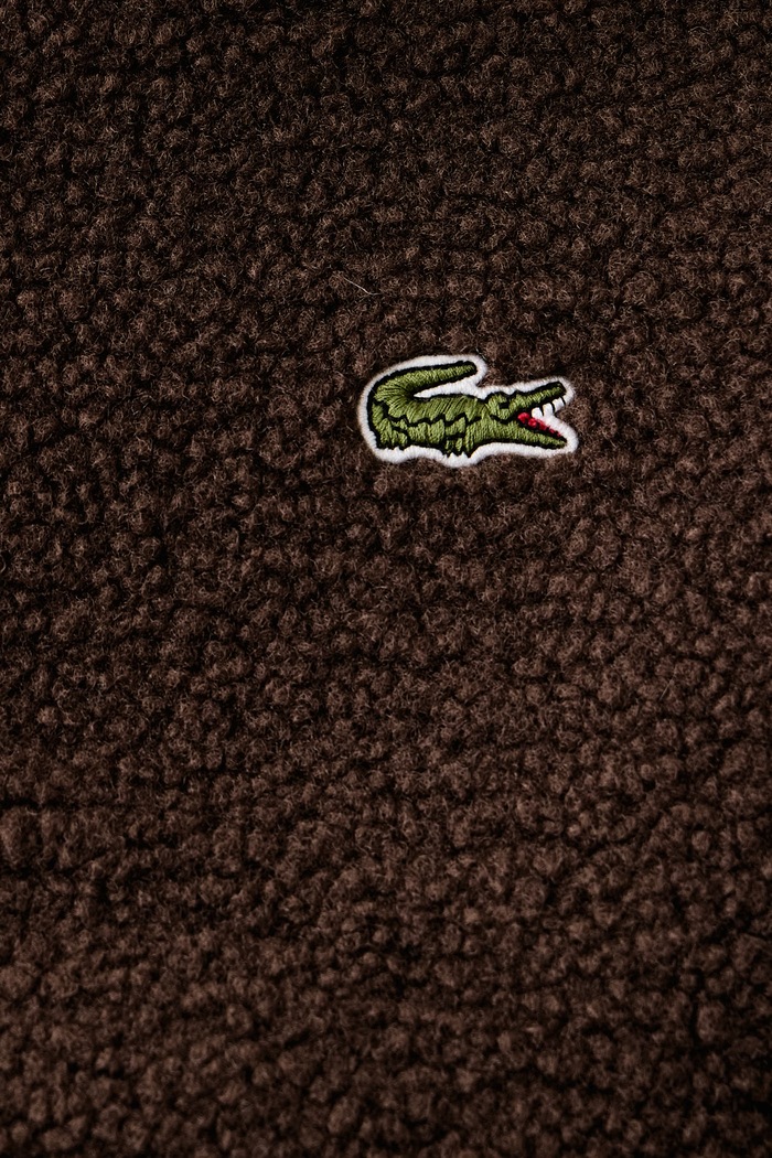 Lacoste Hanorac cu fermoar din polar pentru bărbați BH8672.Z7X