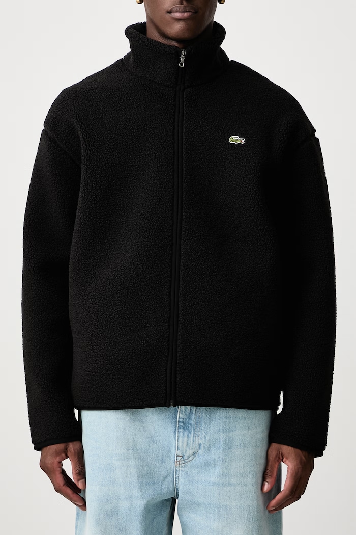 Bluza rozpinana polarowa męska Lacoste czarny BH8672.031