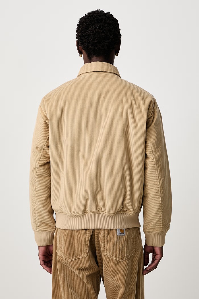 Odzież Lacoste Kurtka przejściowa sztruksowa męska BH2994.02S beżowy