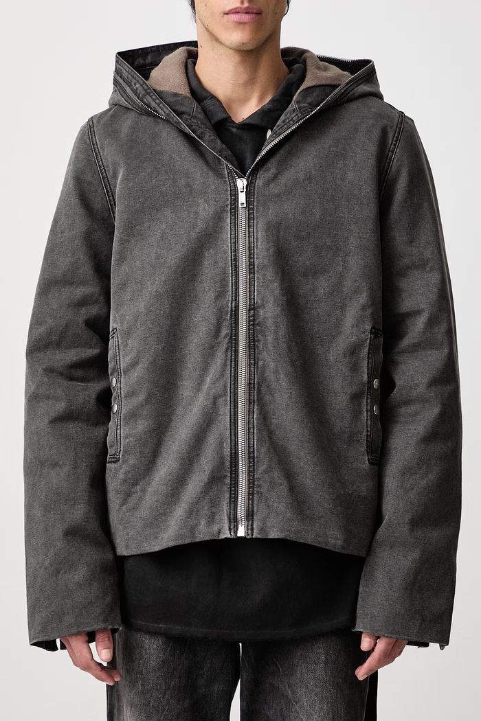 Gimp демисезонная куртка из хлопка для мужчин Rick Owens DRKSHDW серый DU02F6778.CVG