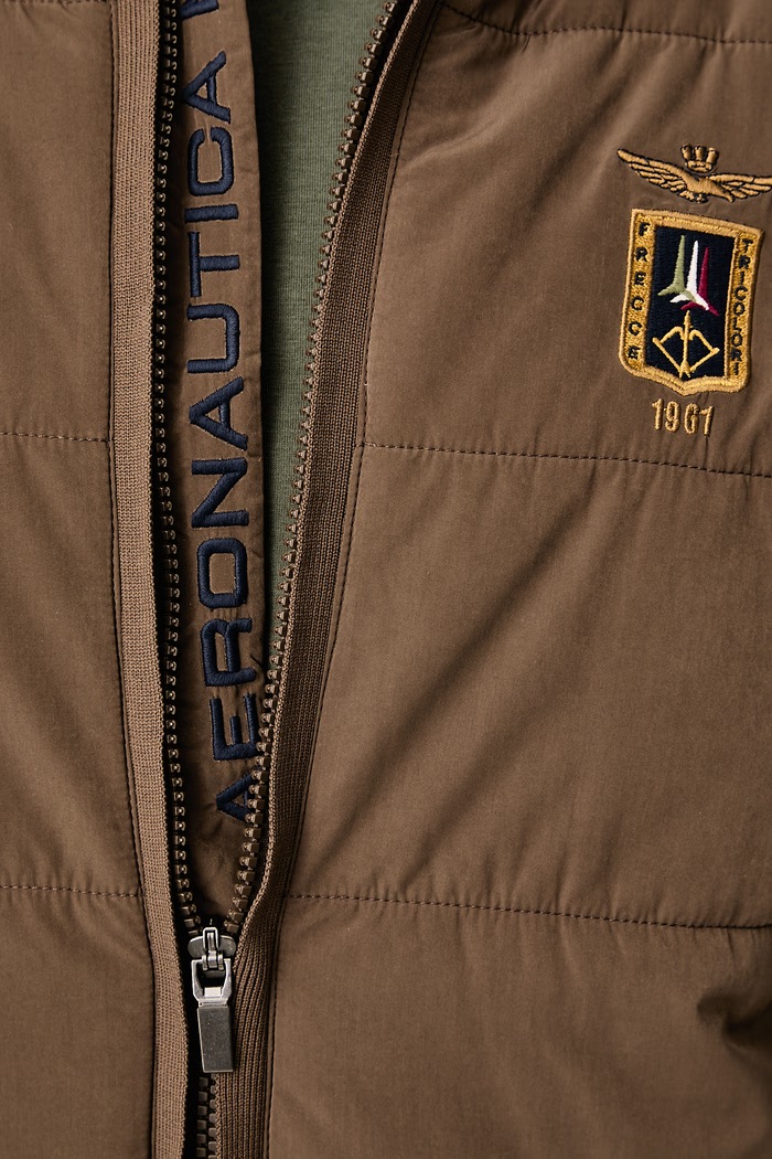 Prechodná bunda pánska Aeronautica Militare zelená AM1389UCL00005