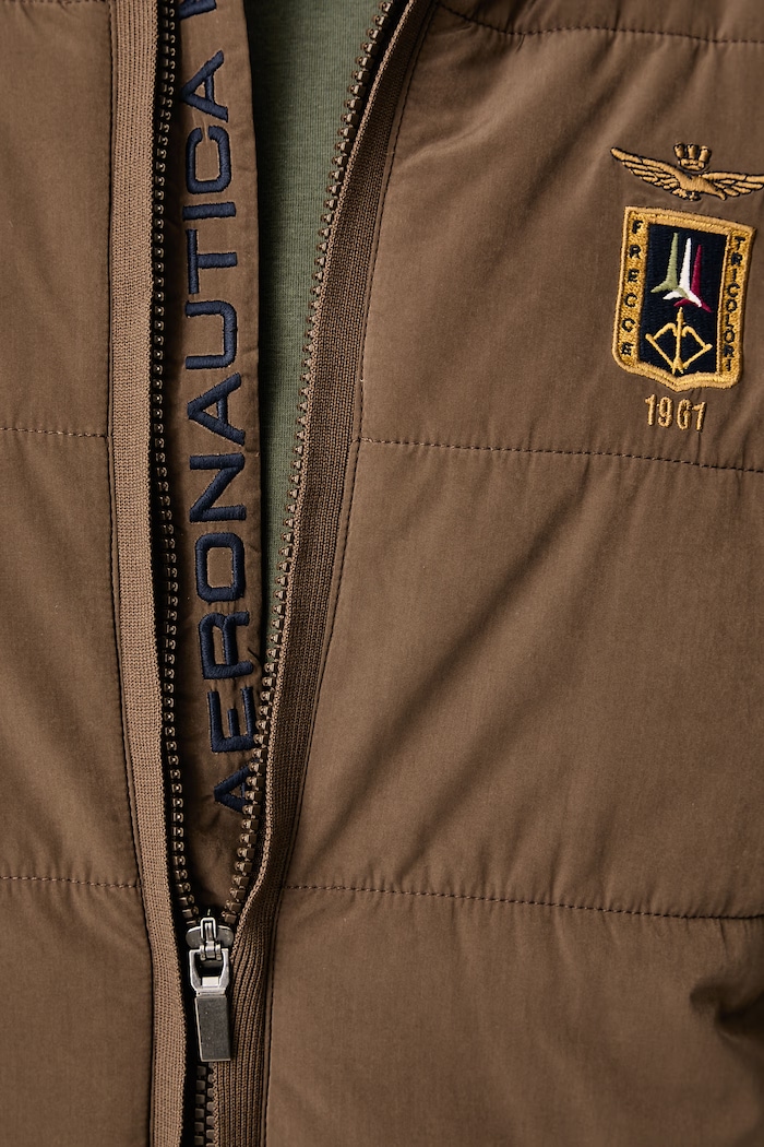 Prechodná bunda pánska Aeronautica Militare zelená AM1389UCL00005