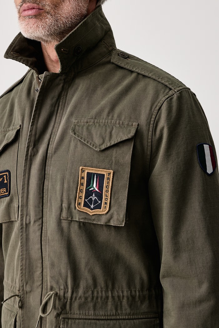 Kurtka męska Aeronautica Militare AB3087UCT04233 zielony