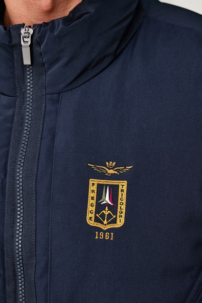 Prošivena jakna za muškarce Aeronautica Militare mornarsko plava AB3074UCT04358