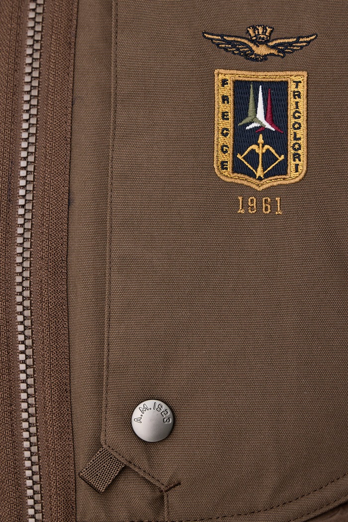 Kurtka pikowana męska Aeronautica Militare brązowy AB3074UCT04358