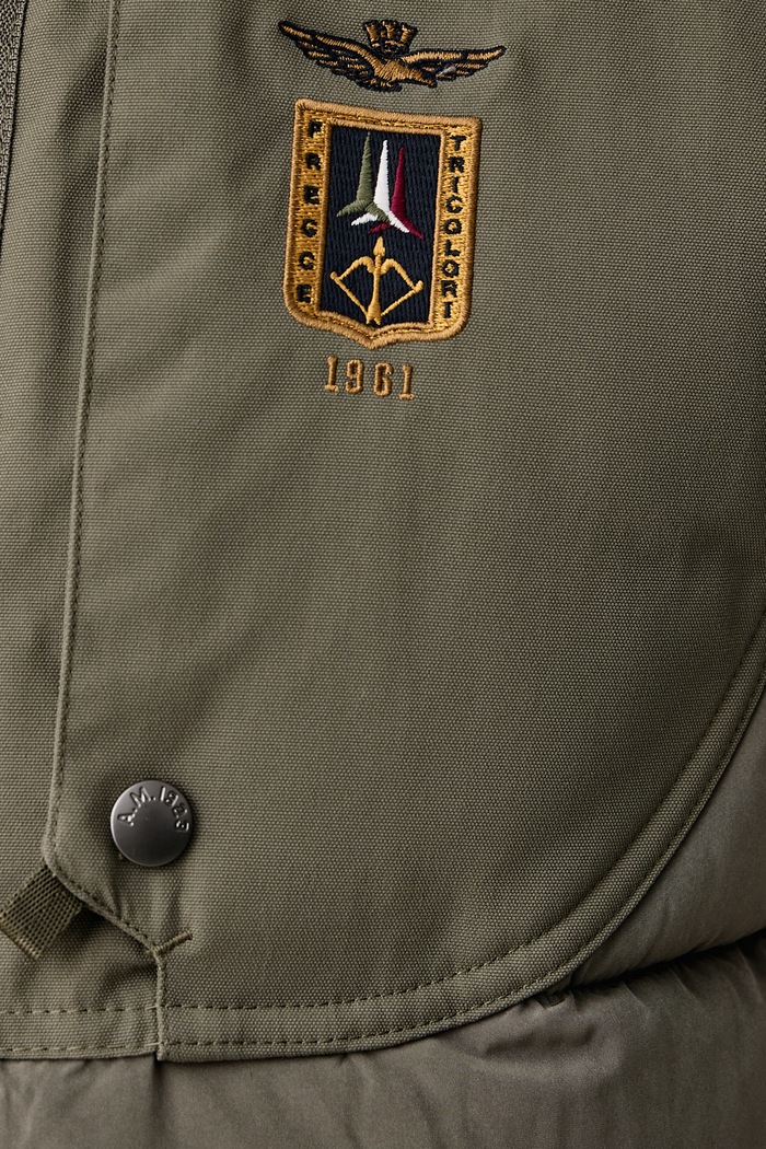 Kurtka pikowana męska Aeronautica Militare AB3074UCT04358 zielony