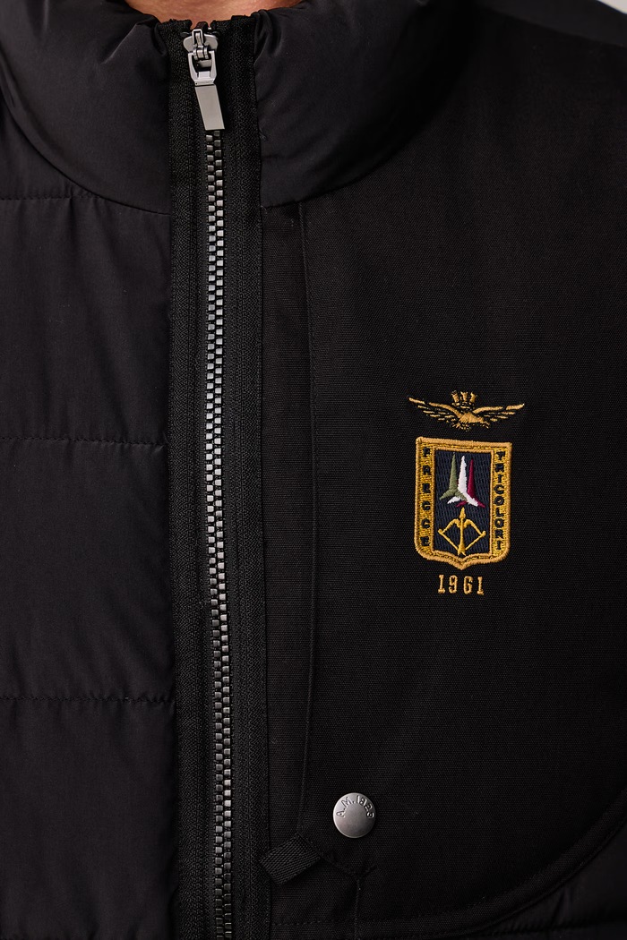 Kurtka pikowana męska Aeronautica Militare czarny AB3074UCT04358