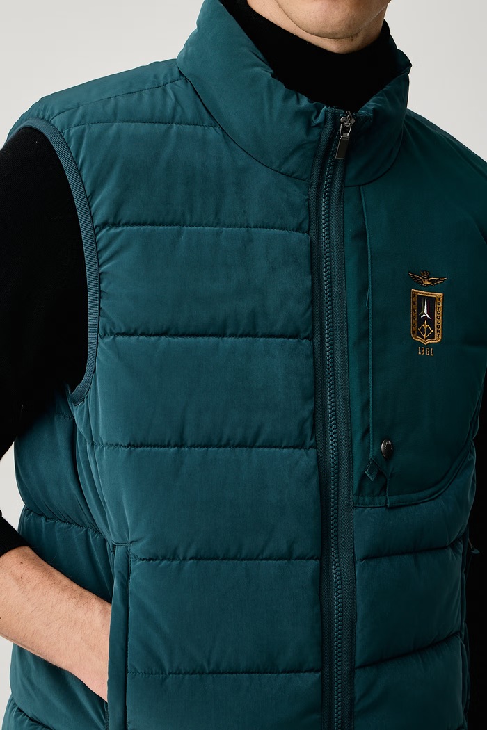 Bezrękawnik męski Aeronautica Militare AB3073UCT04358 turkusowy