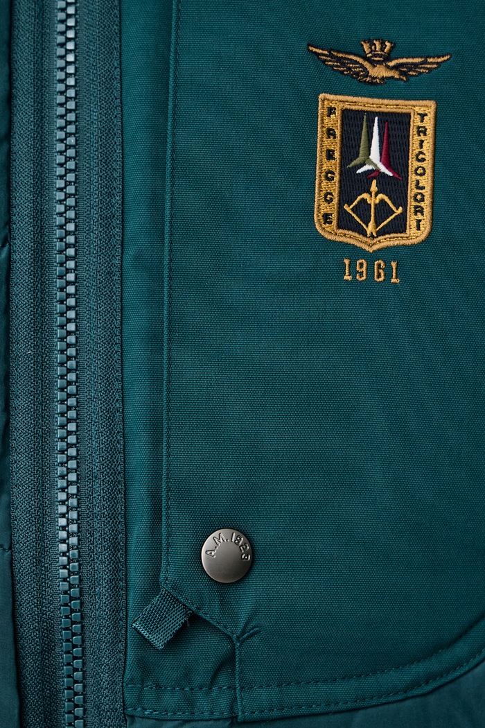 Bezrękawnik męski Aeronautica Militare turkusowy AB3073UCT04358