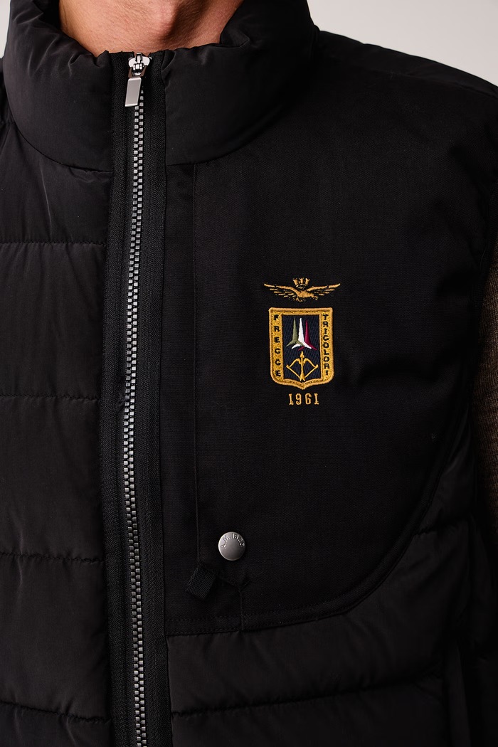 Bezrękawnik męski Aeronautica Militare czarny AB3073UCT04358