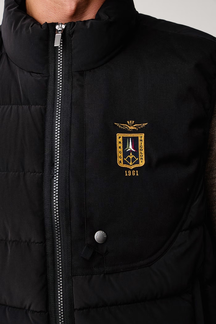 Ujjatlan kabát férfi Aeronautica Militare fekete AB3073UCT04358
