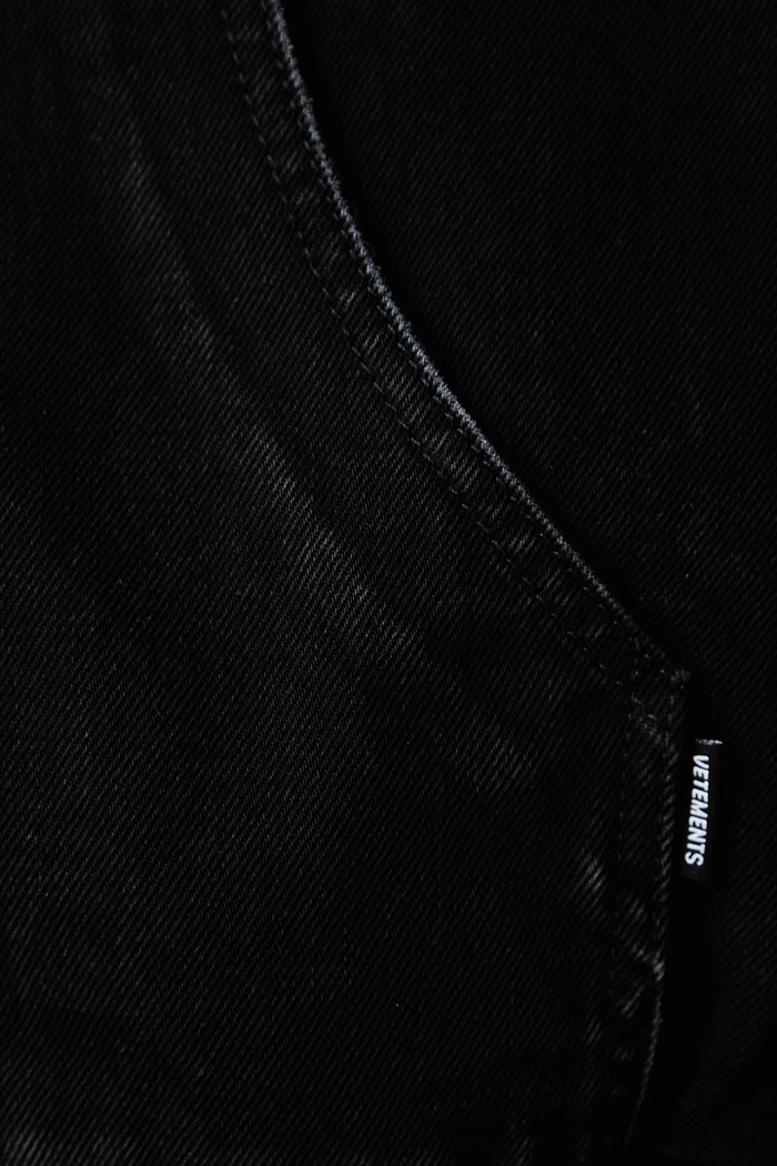 Vetements Denim Workwear Bomber kurtka jeansowa męska MH27DJ067B