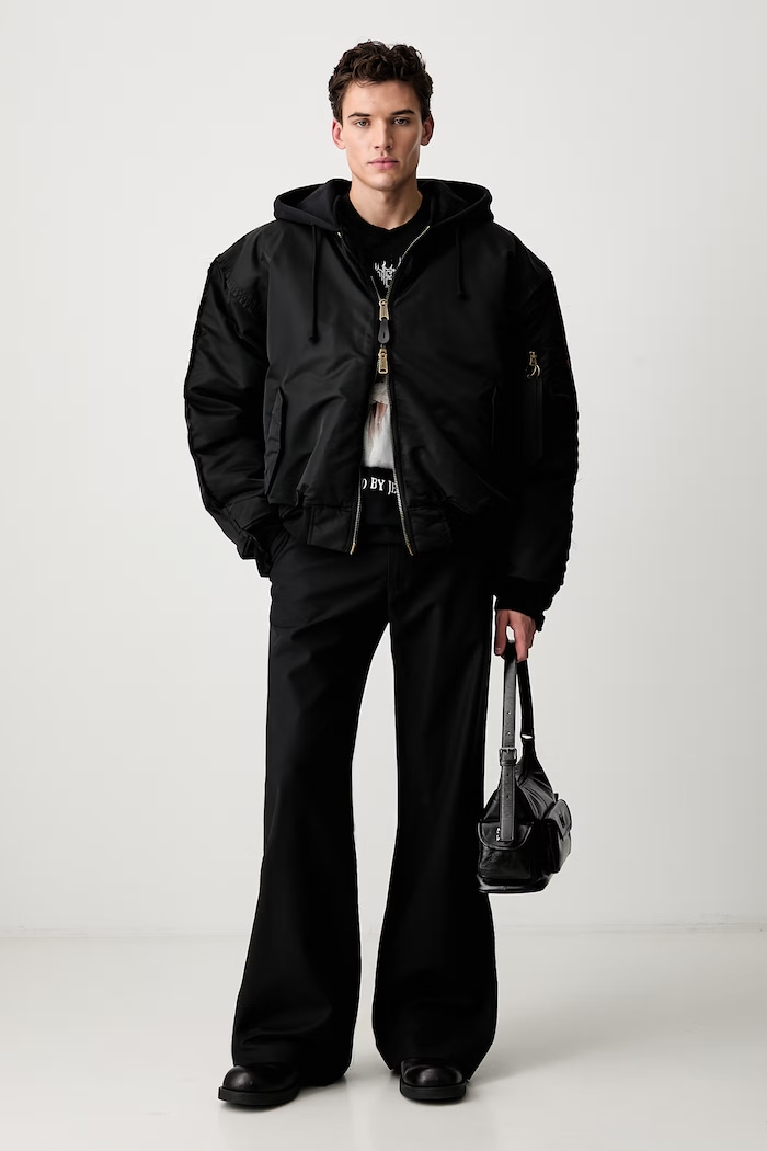 Vetements Reconstructed Bomber bomberka męska MH27JA018B czarny AW26