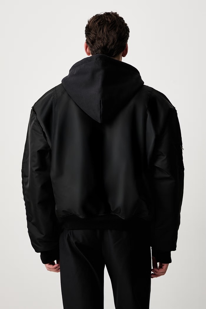 Odzież Vetements Reconstructed Bomber bomberka męska MH27JA018B czarny