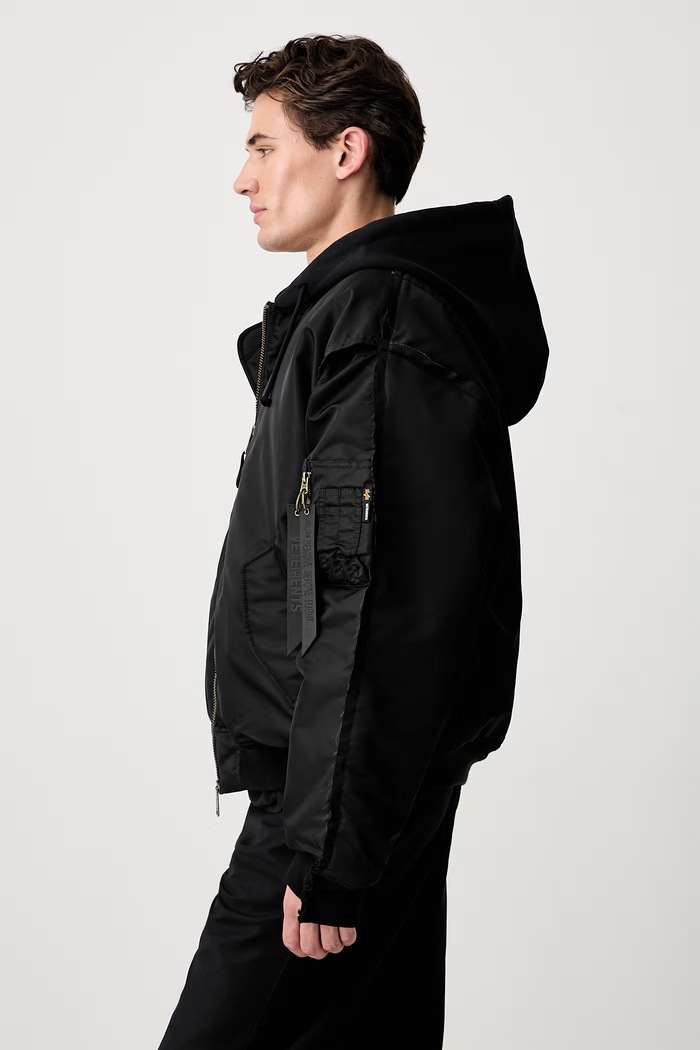 Vetements Reconstructed Bomber bomberka męska czarny MH27JA018B