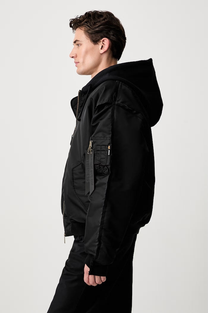 Vetements Reconstructed Bomber bomberka męska czarny MH27JA018B