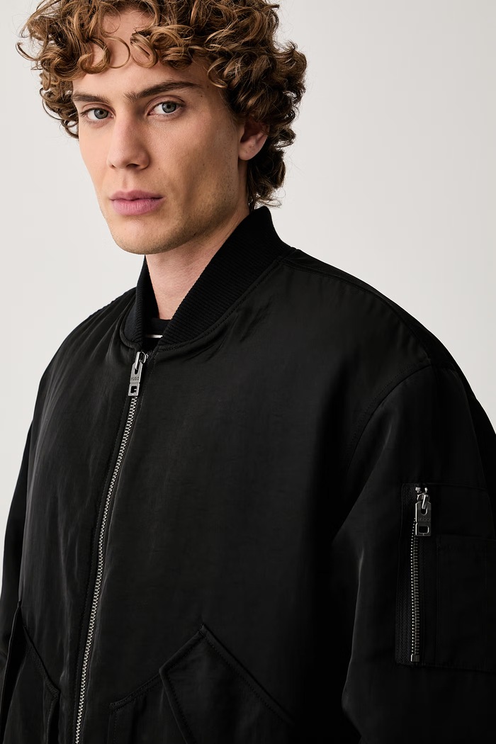 HUGO přechodová bunda pánská Byser2641 černá 50567271