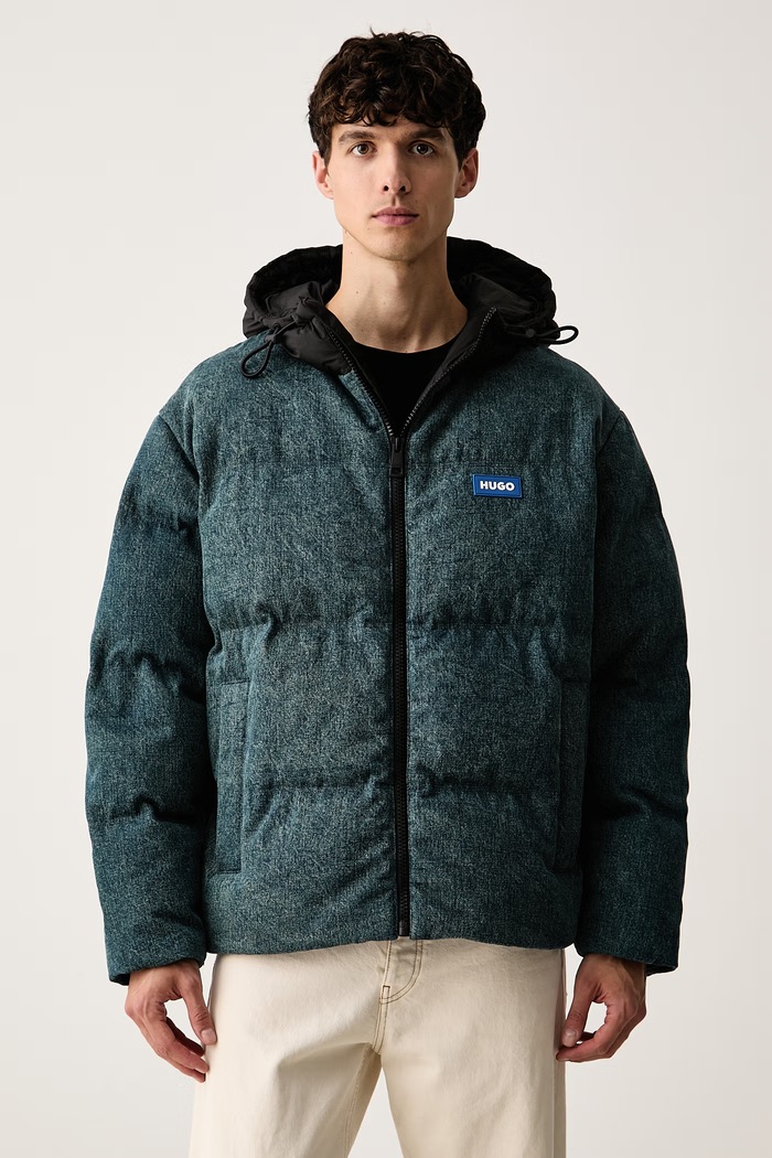 HUGO Blue kurtka pikowana męska Bowano264W1 niebieski 50567784